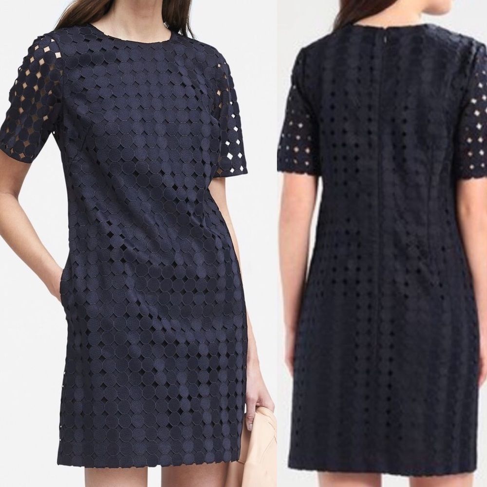 Banana Republic Lace Dot Dress
